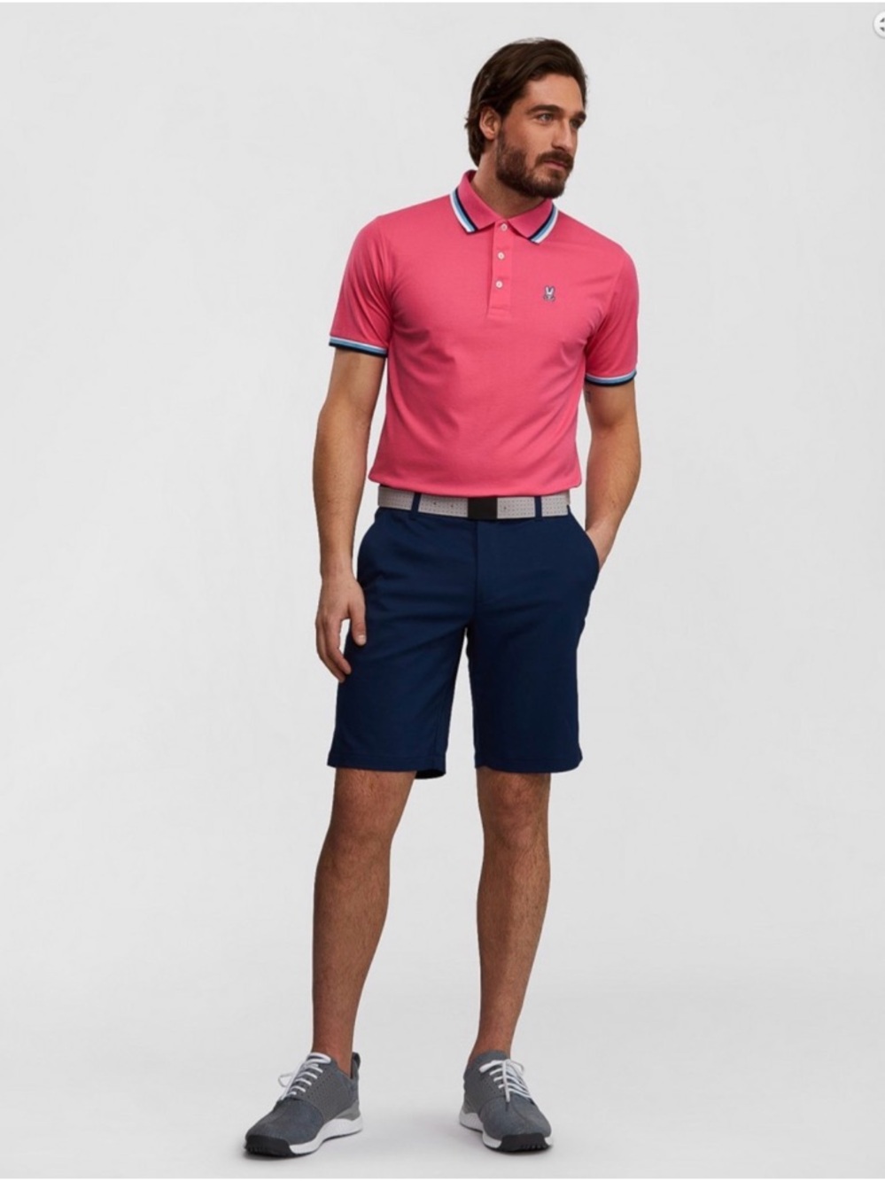 Psycho Bunny Golf Polo in Pink
